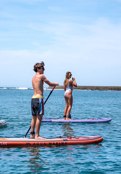 paddle-boarding